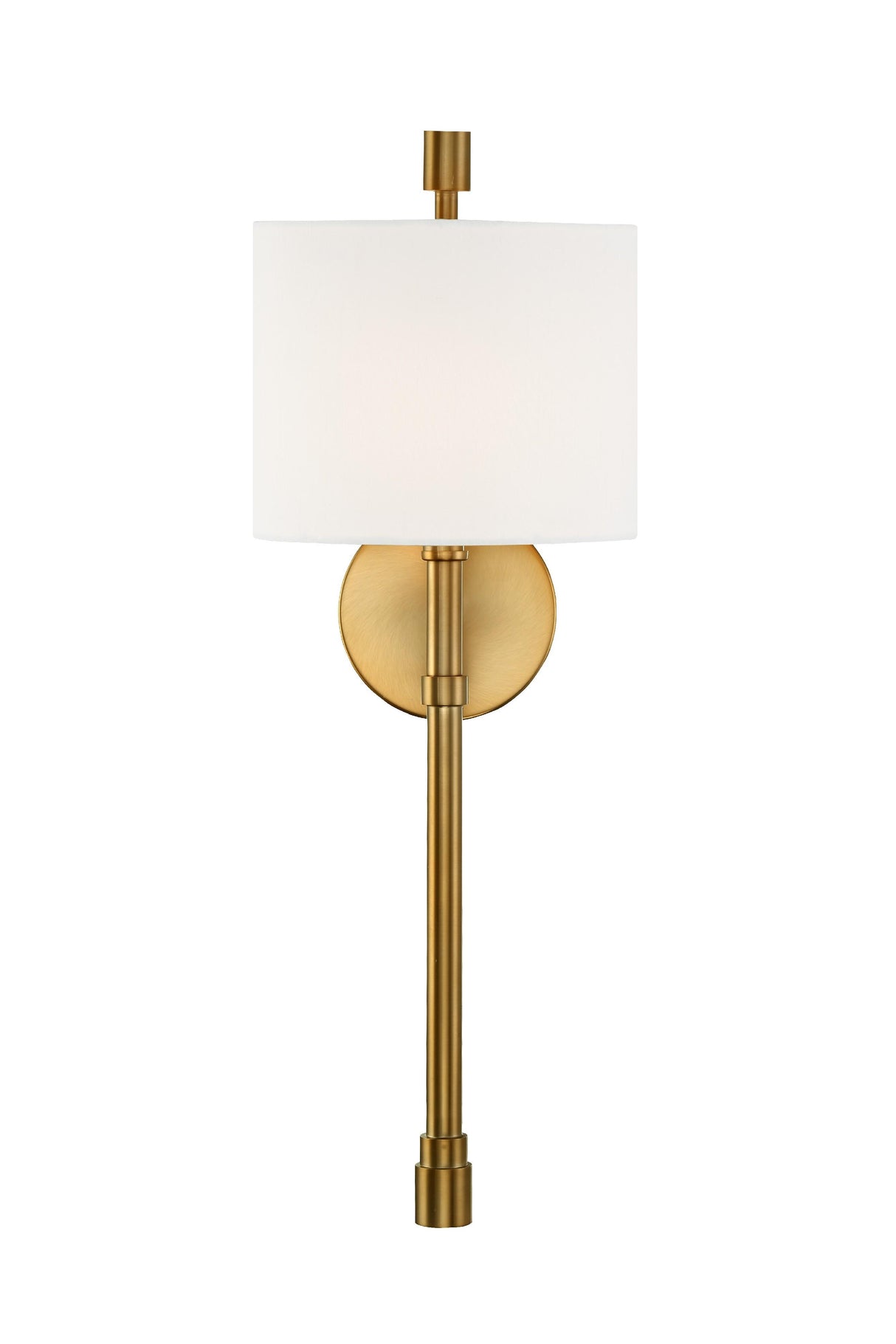 Crystorama Rachel 1 Light Vibrant Gold Sconce