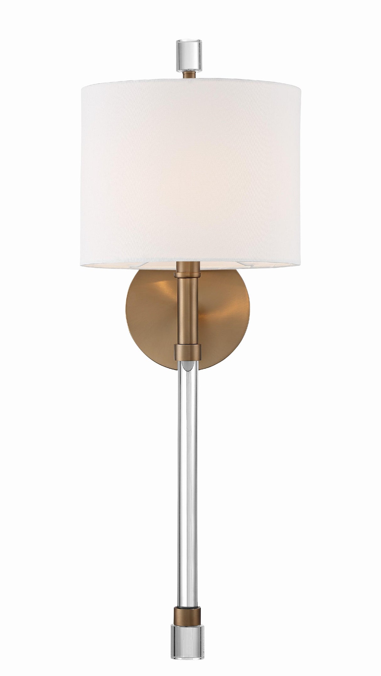 Crystorama Rachel 1 Light Vibrant Gold Sconce