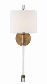 Crystorama Rachel 1 Light Vibrant Gold Sconce