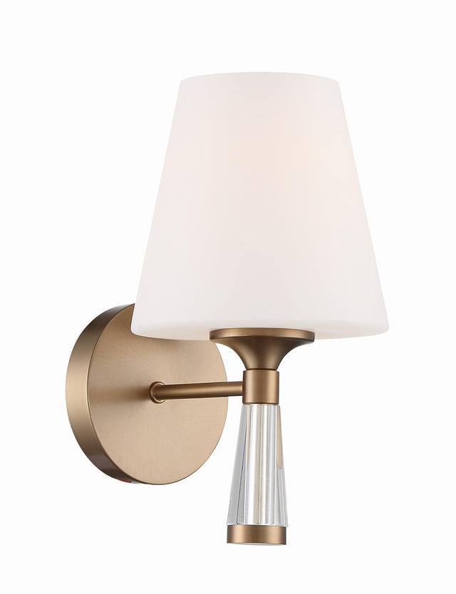 Crystorama Ramsey 1 Light Vibrant Gold Sconce
