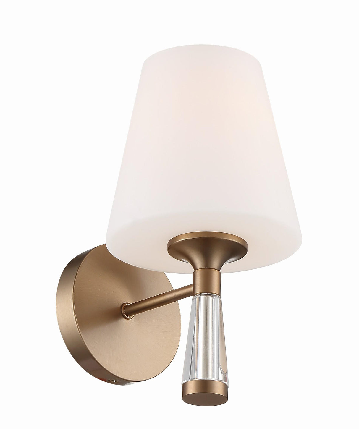 Crystorama Ramsey 1 Light Vibrant Gold Sconce