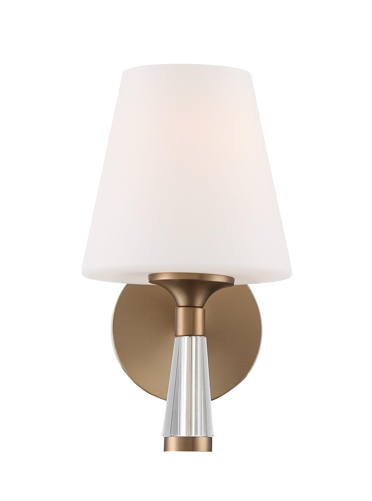 Crystorama Ramsey 1 Light Vibrant Gold Sconce