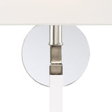 Crystorama Renee 1 Light Polished Nickel Sconce