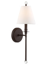 Crystorama Riverdale 1 Light Dark Bronze Sconce