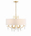 Crystorama Rollins 6 Light Antique Gold Chandelier