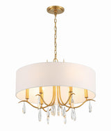Crystorama Rollins 6 Light Antique Gold Chandelier