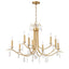 Crystorama Rollins 9 Light Antique Gold Chandelier