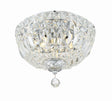 Crystorama Roslyn 3 Light Polished Chrome Flush Mount