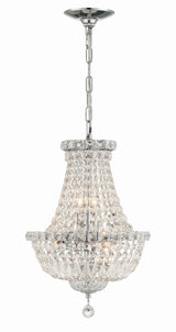 Crystorama Roslyn 5 Light Polished Chrome Mini Chandelier