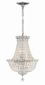 Crystorama Roslyn 5 Light Polished Chrome Mini Chandelier
