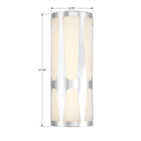 Crystorama Royston 2 Light Polished Chrome Sconce
