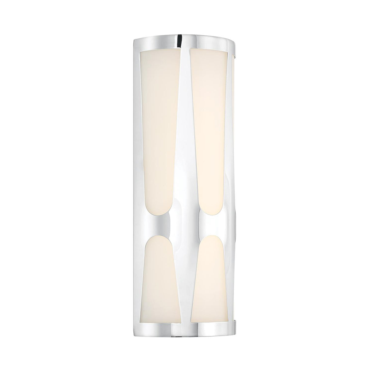 Crystorama Royston Integrated LED Polished Chrome Sconce