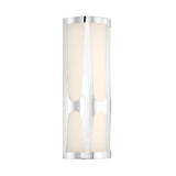 Crystorama Royston Integrated LED Polished Chrome Sconce