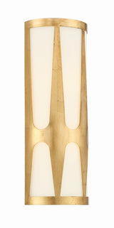 Crystorama Royston Integrated LED Antique Gold Sconce