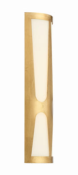 Crystorama Royston Integrated LED Antique Gold Sconce