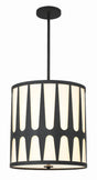 Crystorama Royston 4 Light Black Pendant