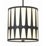 Crystorama Royston 4 Light Black Pendant
