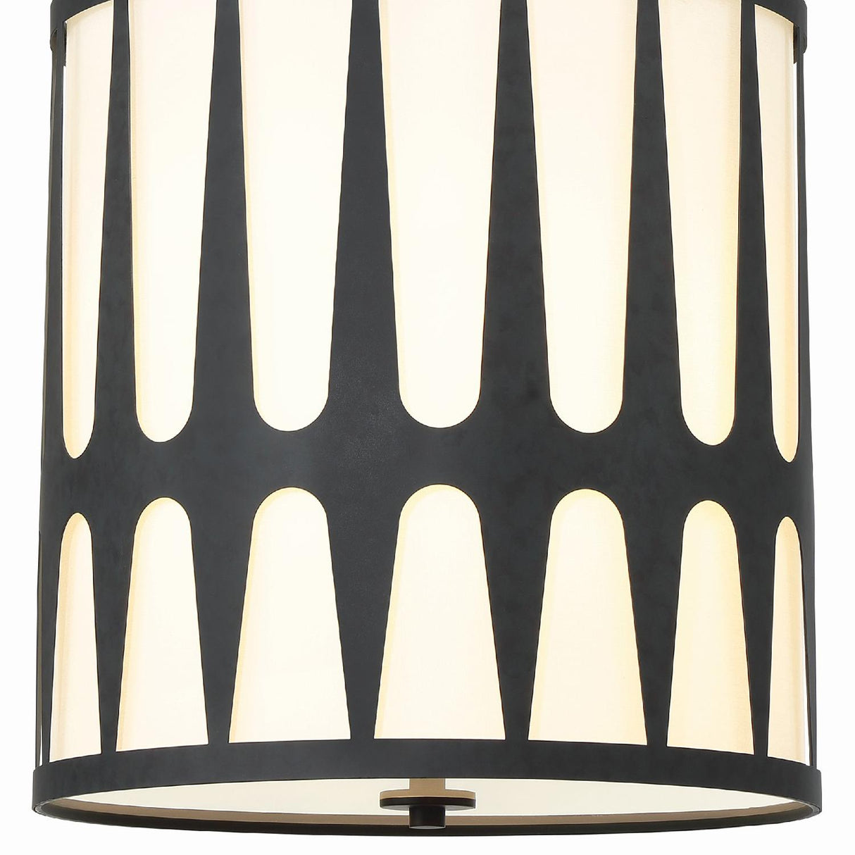 Crystorama Royston 4 Light Black Pendant