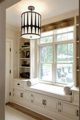 Crystorama Royston 4 Light Black Pendant