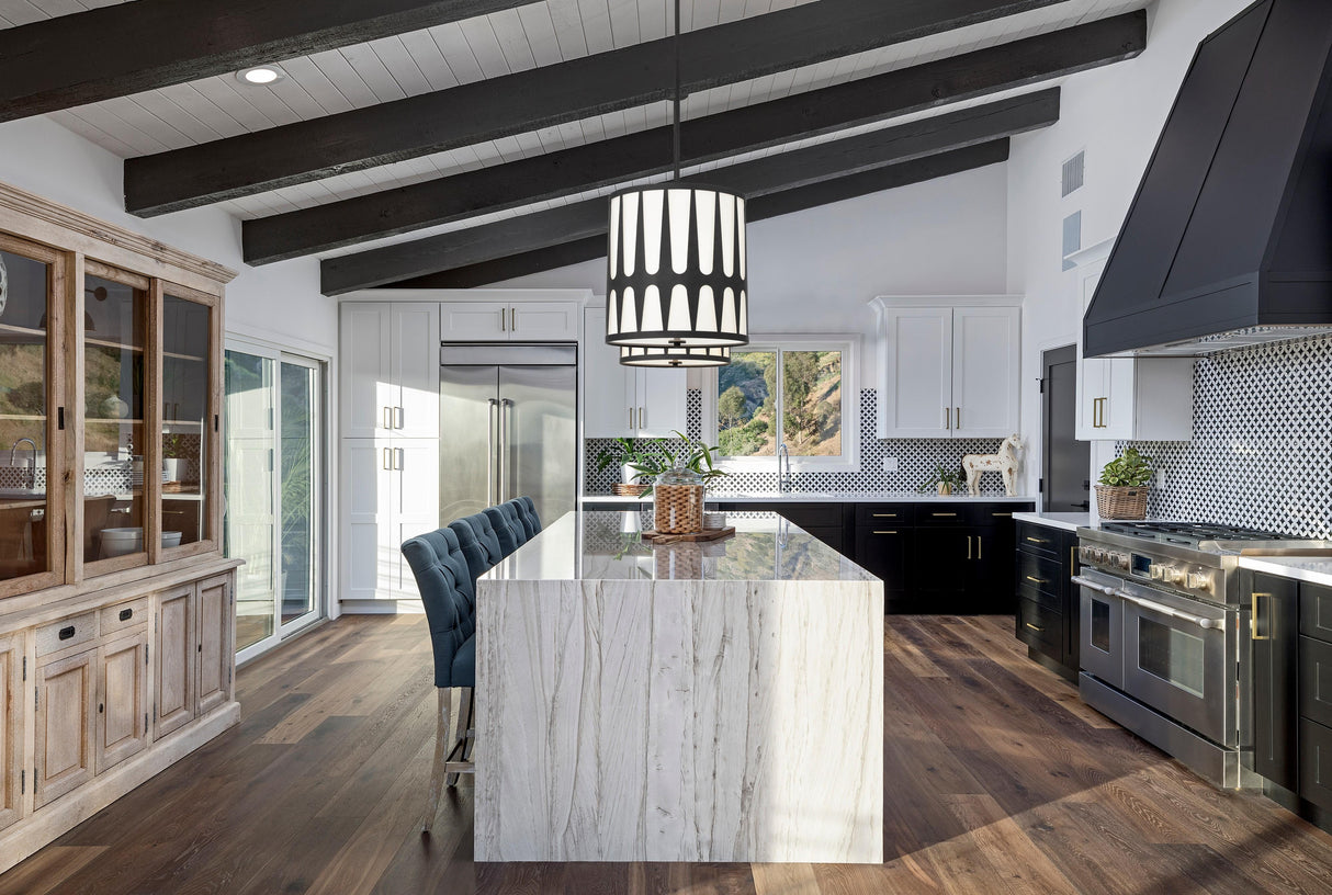 Crystorama Royston 4 Light Black Pendant