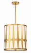 Crystorama Royston 4 Light Antique Gold Pendant