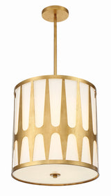 Crystorama Royston 4 Light Antique Gold Pendant