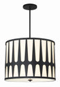 Crystorama Royston 5 Light Black Pendant