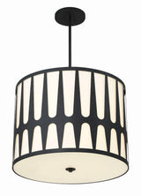 Crystorama Royston 5 Light Black Pendant