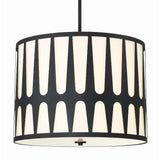 Crystorama Royston 5 Light Black Pendant