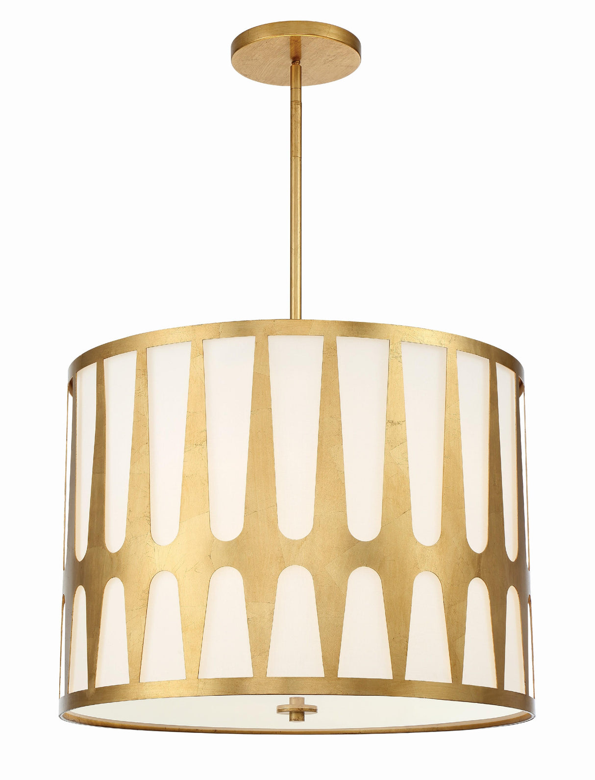 Crystorama Royston 5 Light Antique Gold Pendant