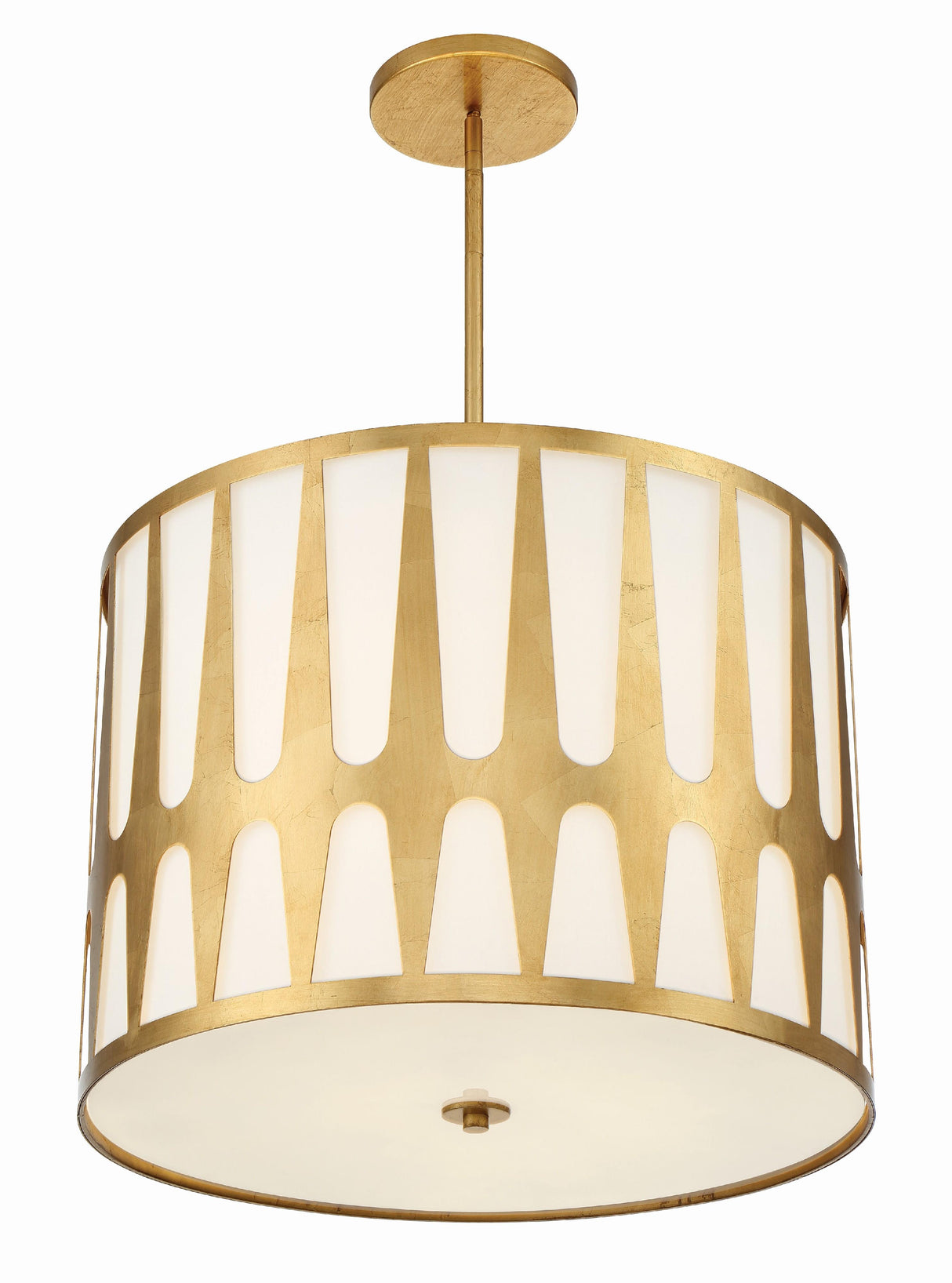 Crystorama Royston 5 Light Antique Gold Pendant