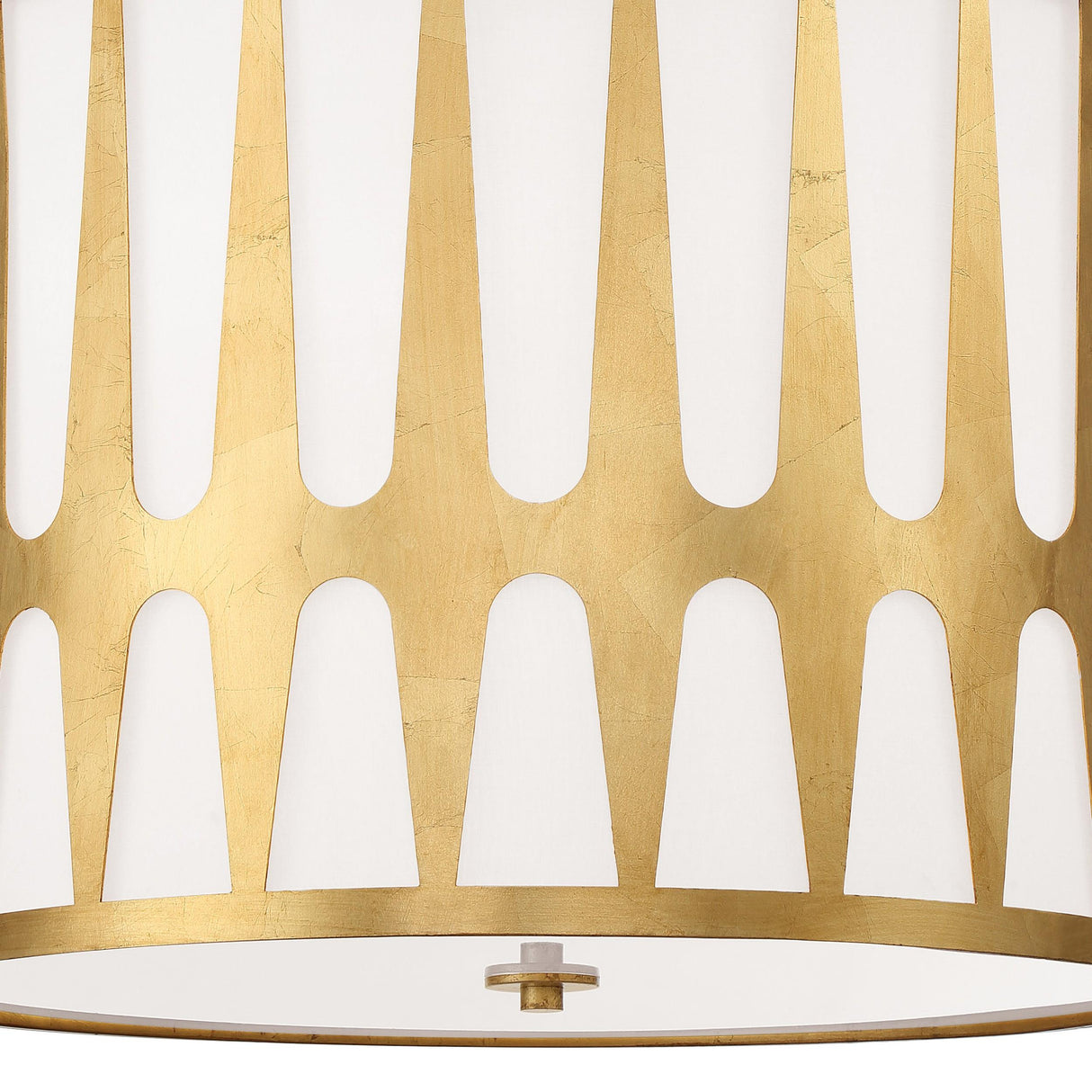 Crystorama Royston 5 Light Antique Gold Pendant