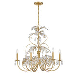 Crystorama Sadie 6 Light Antique Gold Chandelier