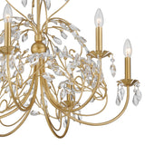 Crystorama Sadie 6 Light Antique Gold Chandelier