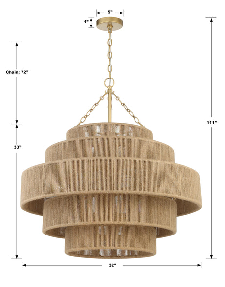 Crystorama Shyla 20 Light Soft Gold Chandelier