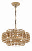 Crystorama Silas 4 Light Burnished Silver Mini Chandelier
