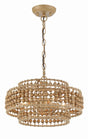 Crystorama Silas 4 Light Burnished Silver Mini Chandelier