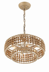 Crystorama Silas 4 Light Burnished Silver Mini Chandelier