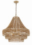 Crystorama Silas 6 Light Burnished Silver Chandelier