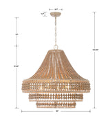 Crystorama Silas 8 Light Burnished Silver Chandelier