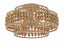 Crystorama Silas 4 Light Burnished Silver Semi Flush Mount