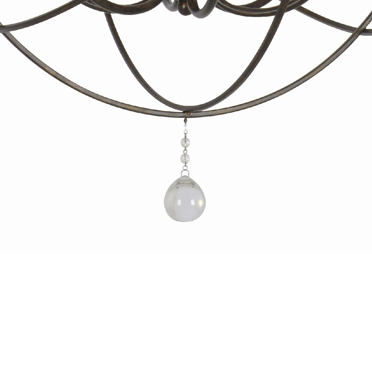 Crystorama Solaris 6 Light English Bronze Sphere Outdoor Chandelier