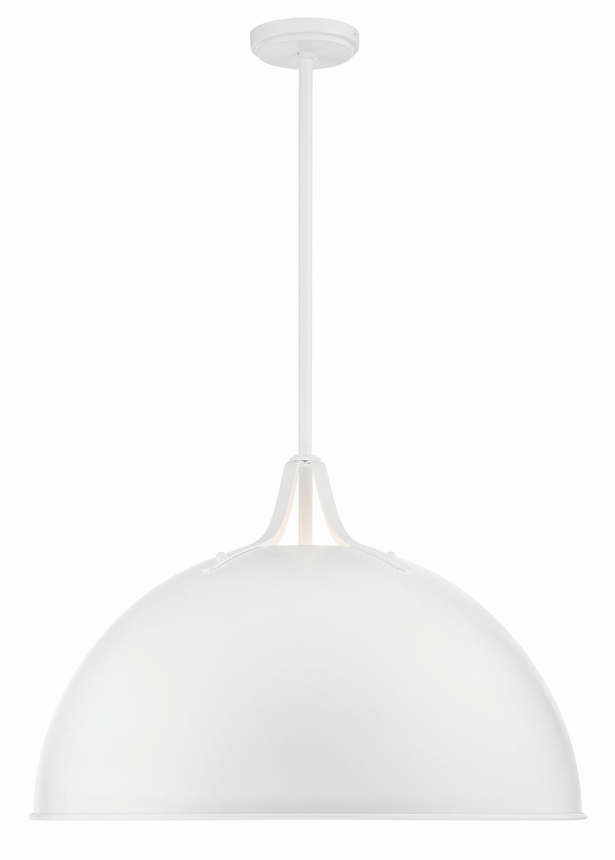 Crystorama Soto 3 Light White Pendant