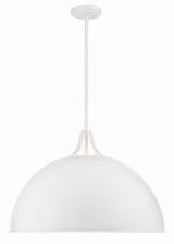 Crystorama Soto 3 Light White Pendant