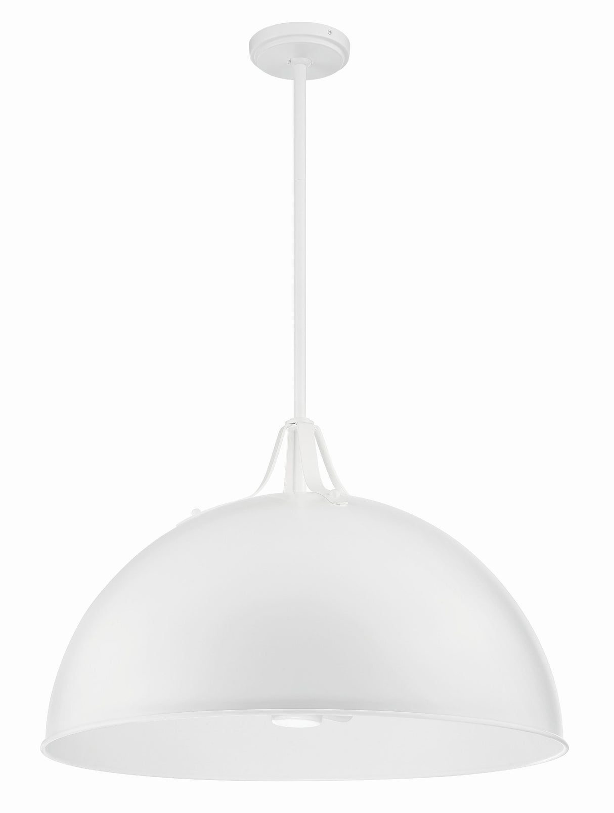 Crystorama Soto 3 Light White Pendant