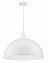 Crystorama Soto 3 Light White Pendant