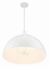 Crystorama Soto 3 Light White Pendant