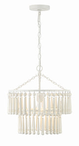 Crystorama Tiana 1 Light Matte White Pendant