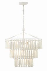 Crystorama Tiana 3 Light Matte White Chandelier