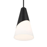 Crystorama Brian Patrick Flynn Tori 1 Light Matte Black Mini Pendant